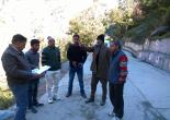 Site Visit and discussion with local people for deciding alignment of Rana Chatt - Nisni road and Banas-Durbil road