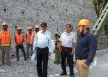 CE URRDA/ Dy CEO inspecting scupper at Saudhar Panuadhogan road.